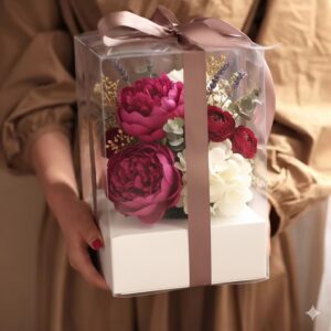 Caja Clear Flower